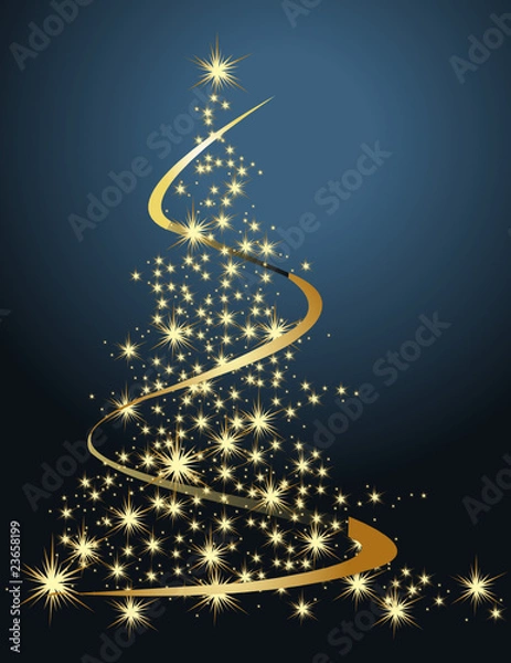 Obraz Christmas tree background