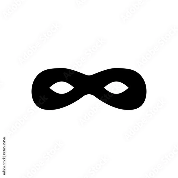 Obraz mask. Simple vector robber.