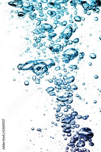 Obraz water splash with air bubbles