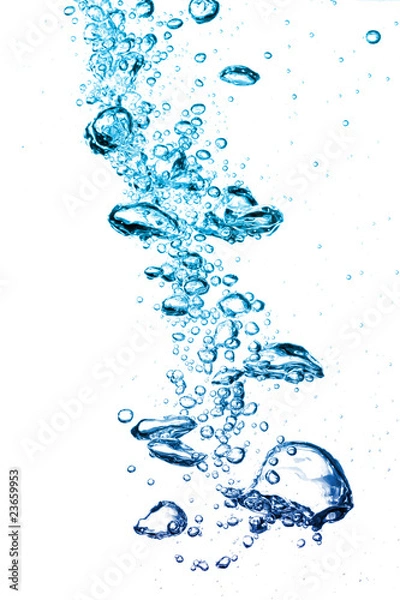 Obraz water splash with air bubbles