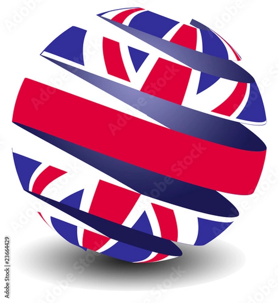 Obraz UK flag with peeling effect