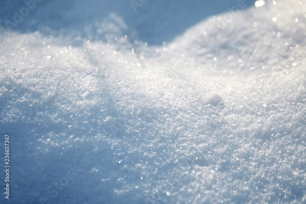 Fototapeta Snow surface. Winter blurred background