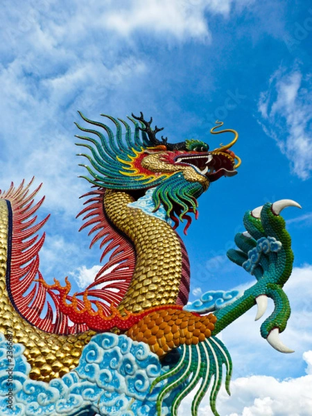 Obraz posąg smoka