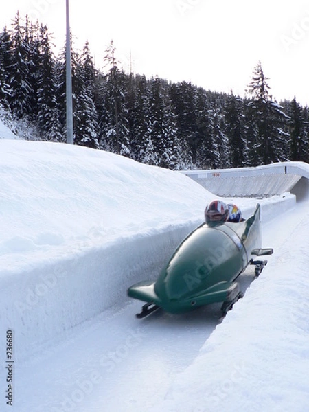 Fototapeta bobsleigh vert