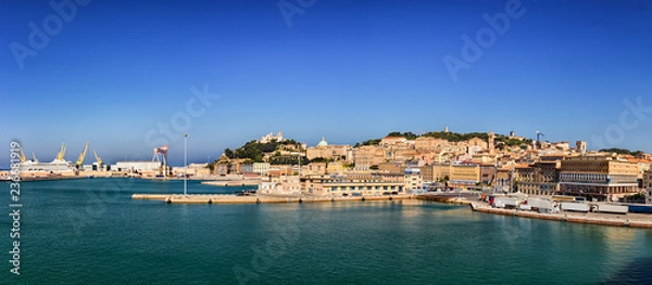 Obraz Panoramic view of the port of Ancona in the Marche region, Italy.