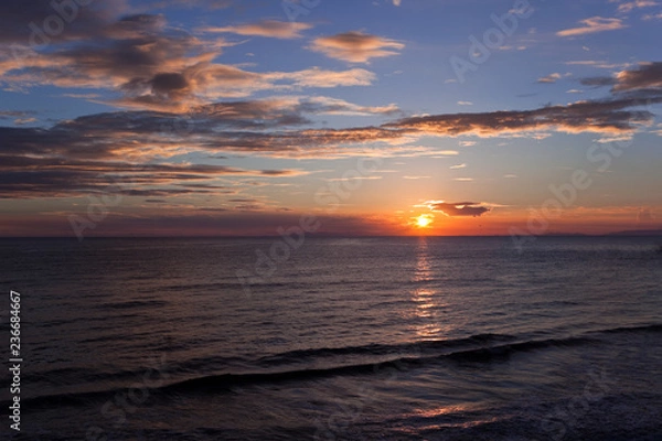 Fototapeta 鹿児島江口浜の夕景