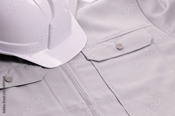 Obraz 作業着 ヘルメット 工事 建設