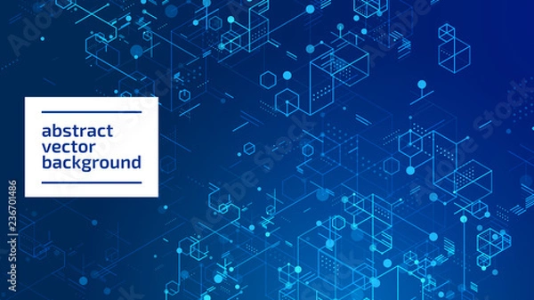 Obraz Abstract digital lines