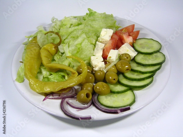 Obraz griechischer bauernsalat