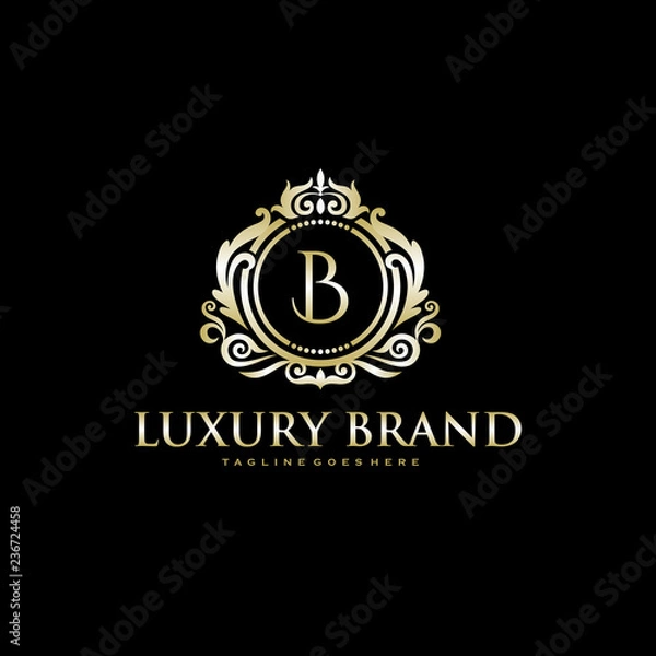 Obraz Luxury Brand - monogram logo - initial letter template