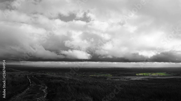 Obraz Irish landscape with clouds