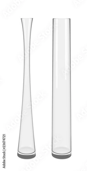 Obraz High glass transparent vases