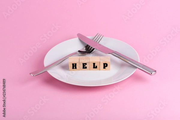 Fototapeta Hilfe bei Magersucht