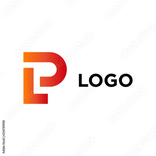 Obraz LP company logo vector template.