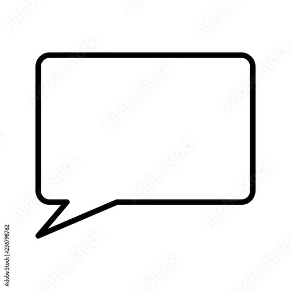 Fototapeta speech bubble message icon