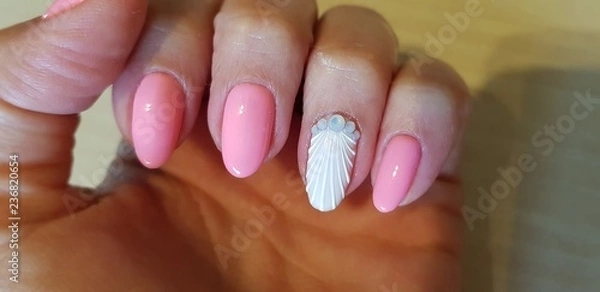 Obraz Beautiful hand manicure.