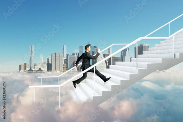 Fototapeta Success and growth concept