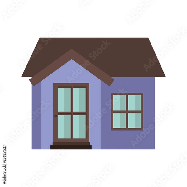 Fototapeta house with front view isolated icon