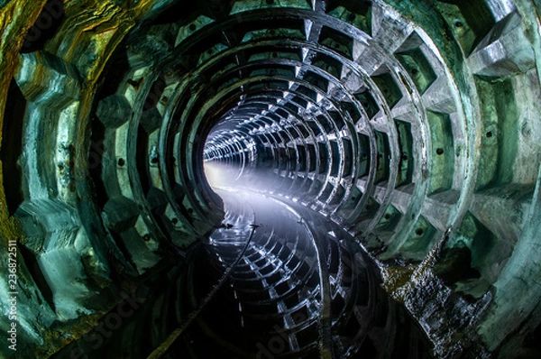 Obraz Abandoned subway tunnel