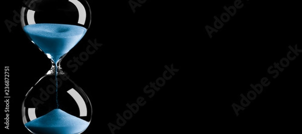 Obraz Klepsydra Z Niebieską Koncepcją Piasek / Czas