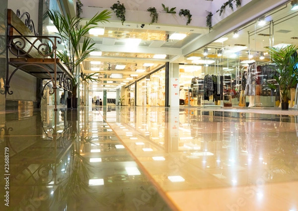 Obraz Interior of a shopping mall