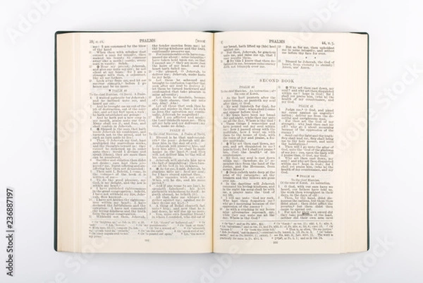 Obraz Holy Bible Isolated On White