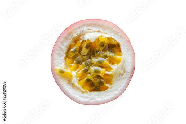Obraz passion fruit on white background.