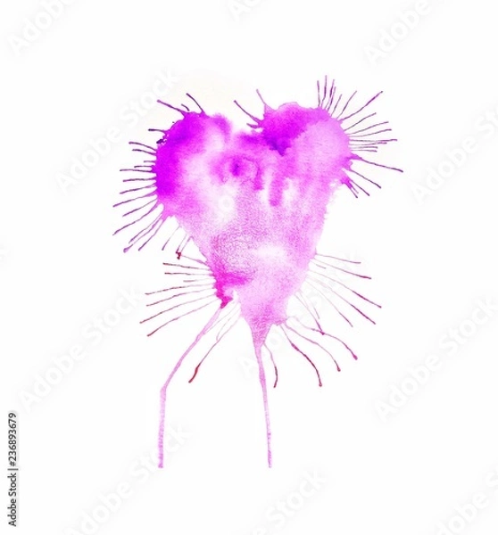 Fototapeta splatter heart