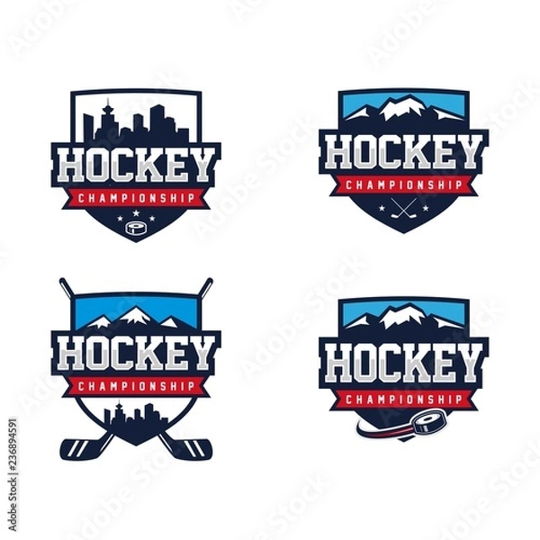 Obraz Hockey Badge Logo