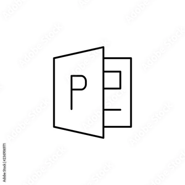 Fototapeta edition, publisher icon. Element of editorial design icon. Thin line icon for website design and development, app development. Premium icon