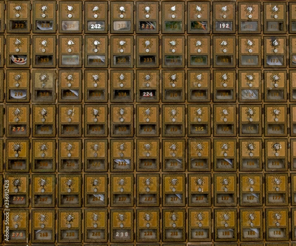 Obraz Vintage Post Office Boxes
