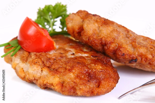 Fototapeta frikadellen,hackfleisch