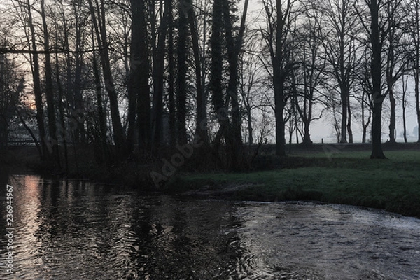 Obraz sunset in winter landscape