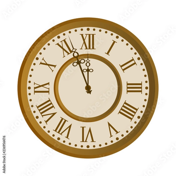 Obraz Old vintage clock face.