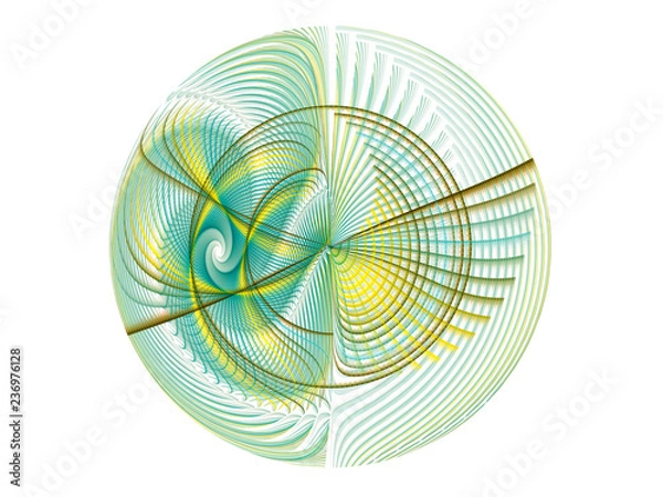 Fototapeta  surreal futuristic digital 3d design art abstract background fractal illustration for meditation and decoration wallpaper