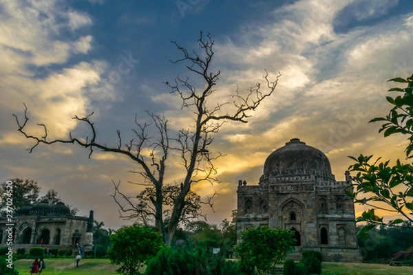 Obraz sunset at Lodhi garden