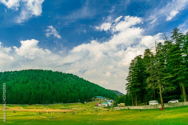 Obraz   Khajjiar Lake- The 'mini' Switzerland of India- a beautiful vista
