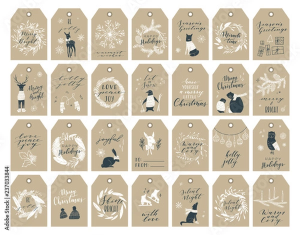 Obraz Christmas tag collection.