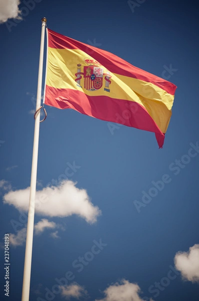 Fototapeta Spanish flag view