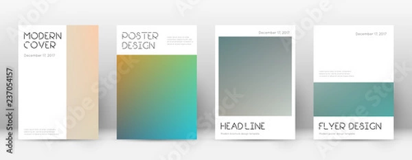 Obraz Flyer layout. Minimal breathtaking template for Br