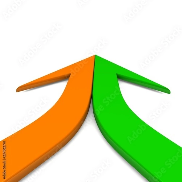 Obraz arrows on white background