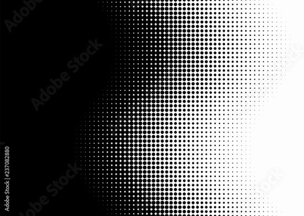 Fototapeta Screentone Graphics_Halftone Gradation_Black Dots