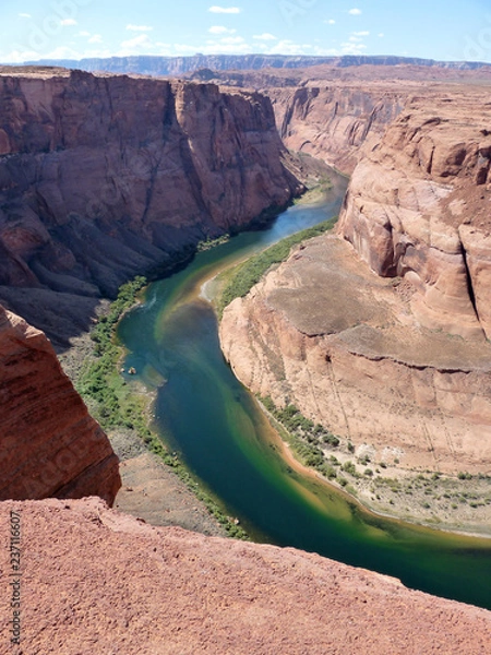 Obraz アメリカ、ホースシューベンド