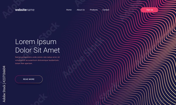 Obraz Website landing page