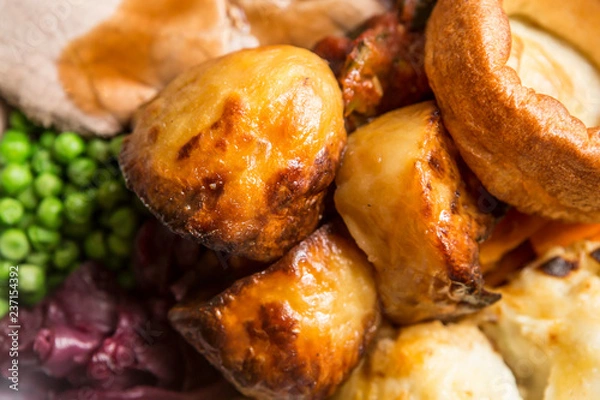 Fototapeta sunday roast dinner