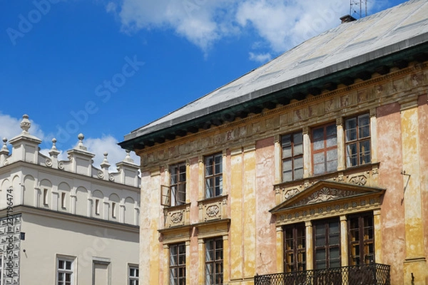 Fototapeta antique building view in Krakow, Poland
