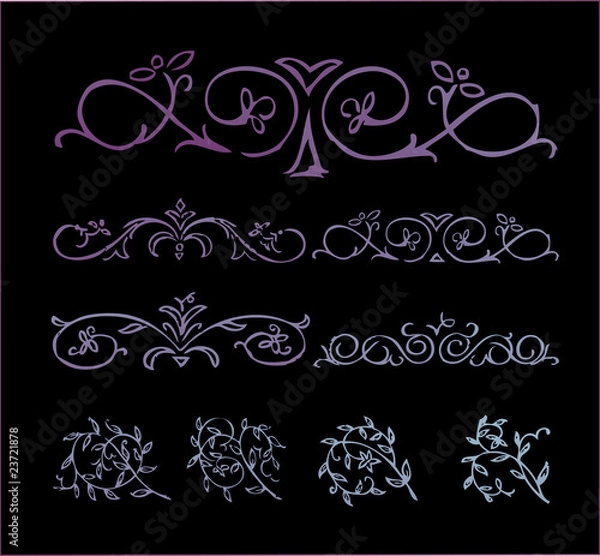 Fototapeta Vintage elements vector background