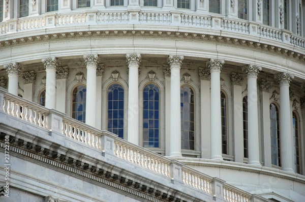Obraz Outdoor closeup view of US Capitol in Washington DC