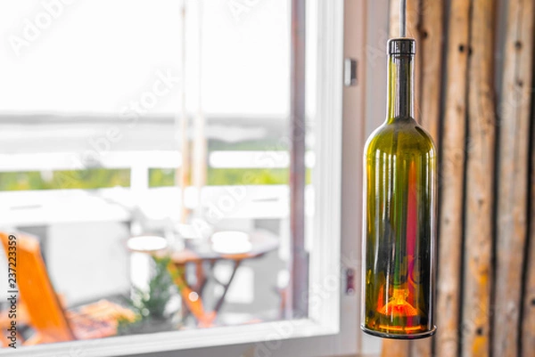 Obraz Wine Bottle Lamp