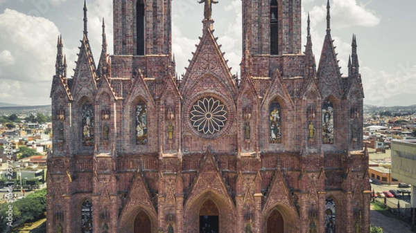 Fototapeta gothic cathedral aerial